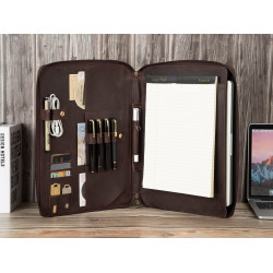 Personalized Leather Portfolio,Custom Leather Padfolio,A4 iPad leather Folder,Monogrammed Padfolio For Dad,Christmas Gift